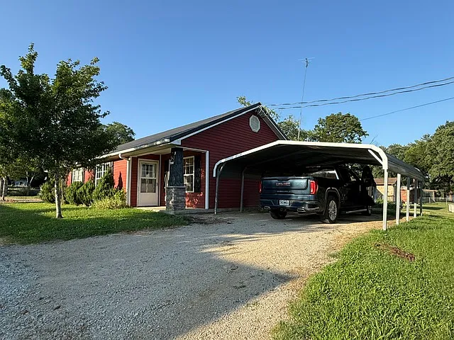 Side view of Property