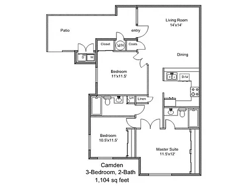 Floor plan Camden