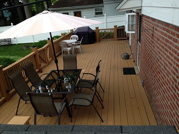 Deck in back yard
