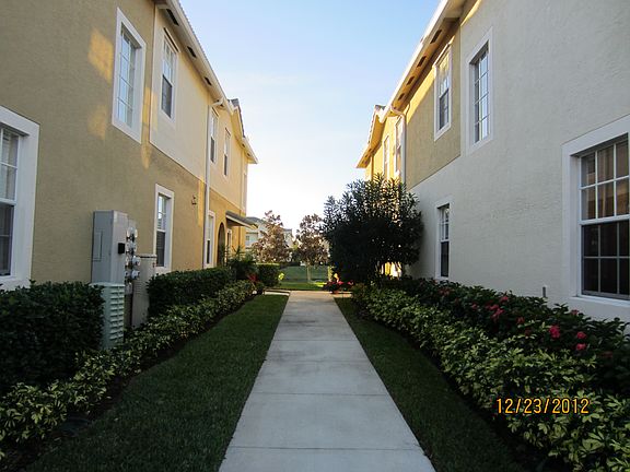 Walk way to front door