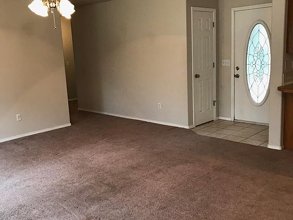 living room and front door