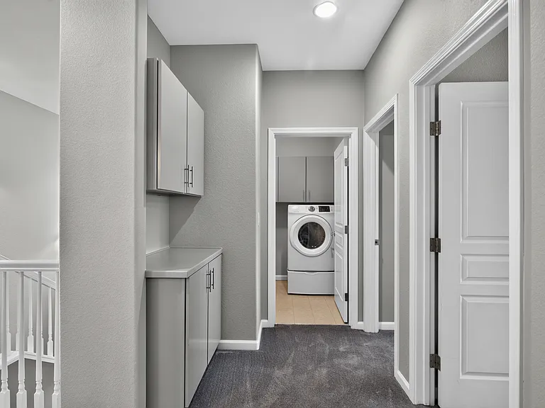 hall view of laundry room
