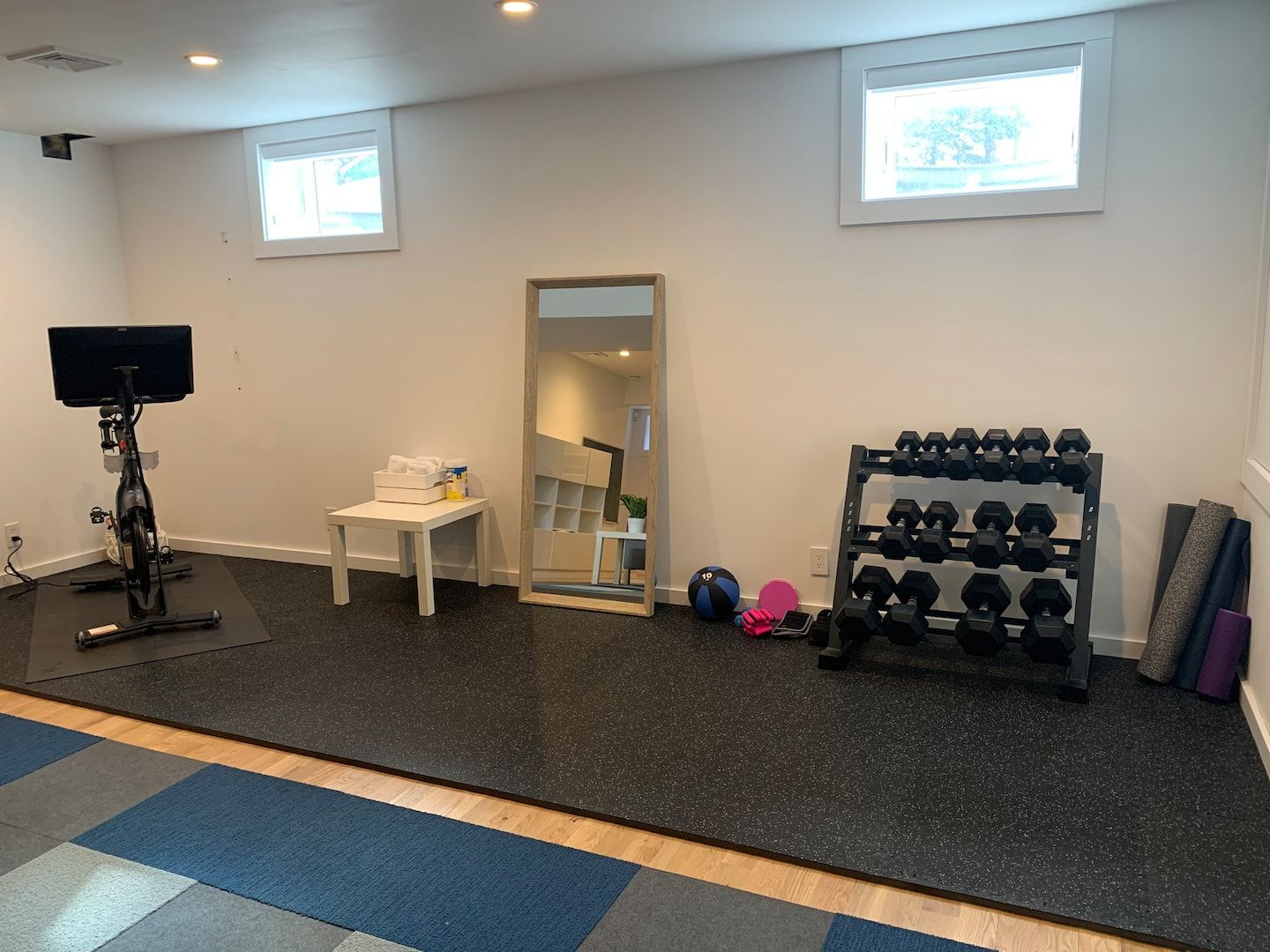  Workout Area, including Peloton (including subscription; just bring your shoes)