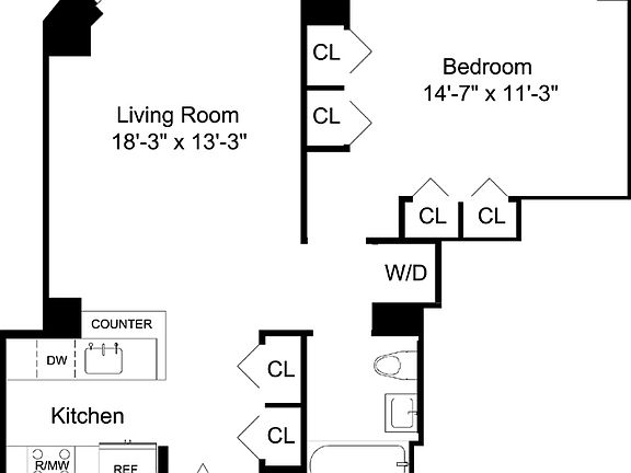 2nd image of 318 W 39th St #15C