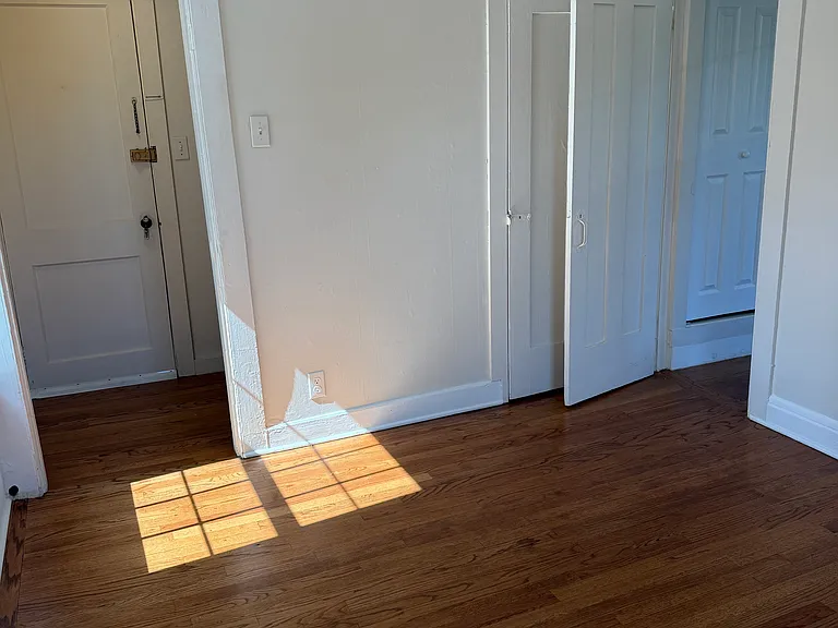 Bedroom looking toward the hallway