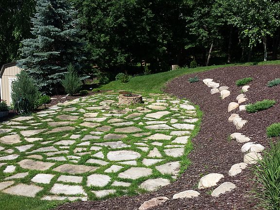 back yard patio/firepit
