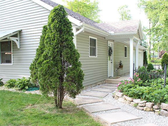 Entry and side of house