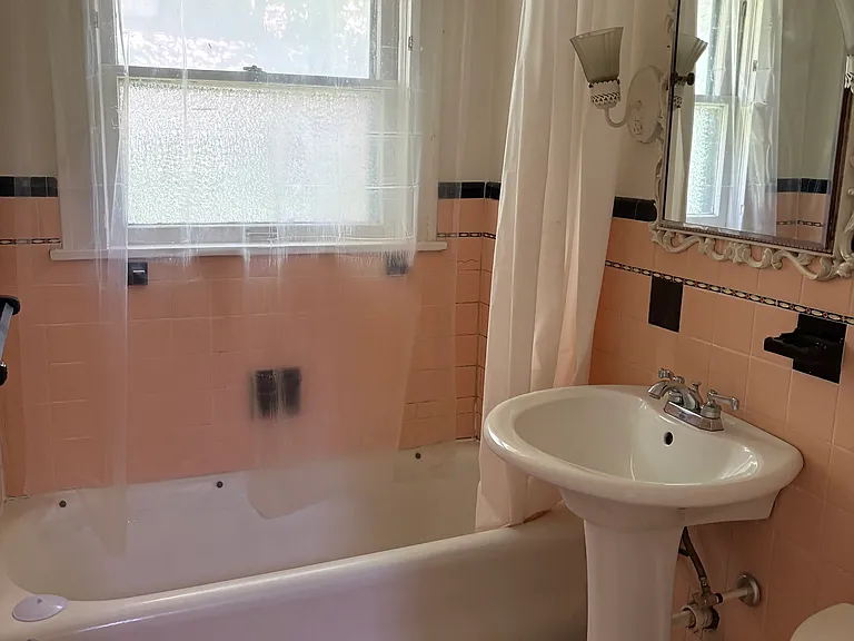 Bathroom in downstairs hall.