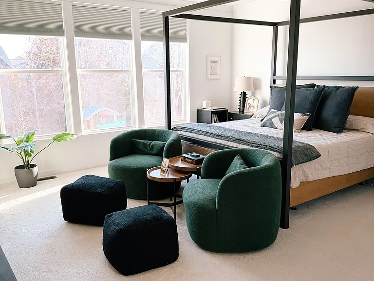 Master Bedroom with upgraded plush carpet