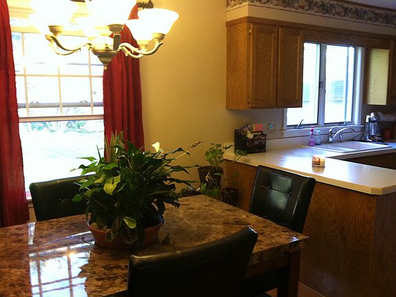 Dining/kitchen into back