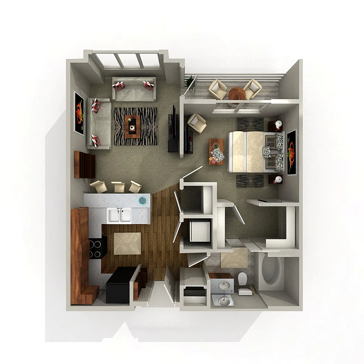 Floor plan Loge 1