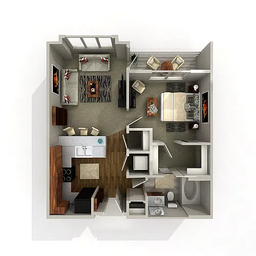 Floor plan Loge 1
