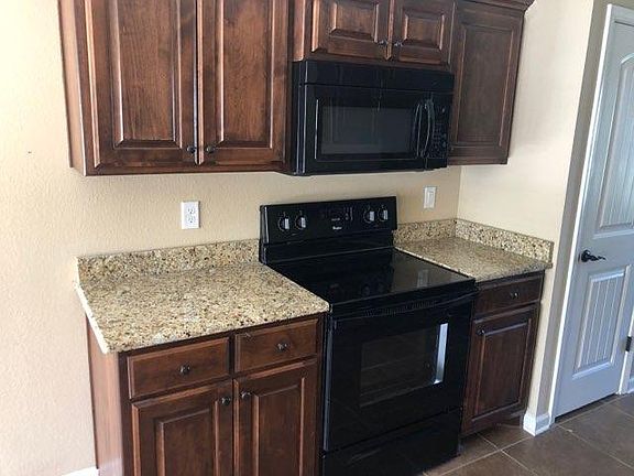 Upgraded cabinets and countertops.