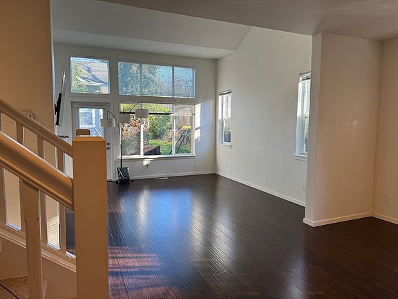 Living room + view to the back porch
