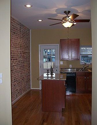 exposed brick all new kitchen