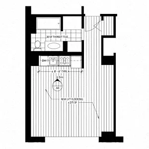 Floor plan Studio