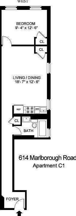 2nd image of 614 Marlborough Rd #1C