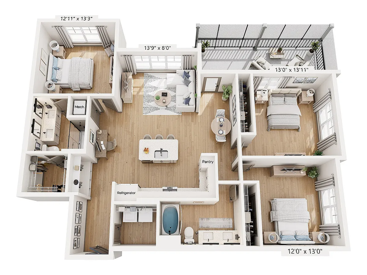 Floor plan C1-Alt 2