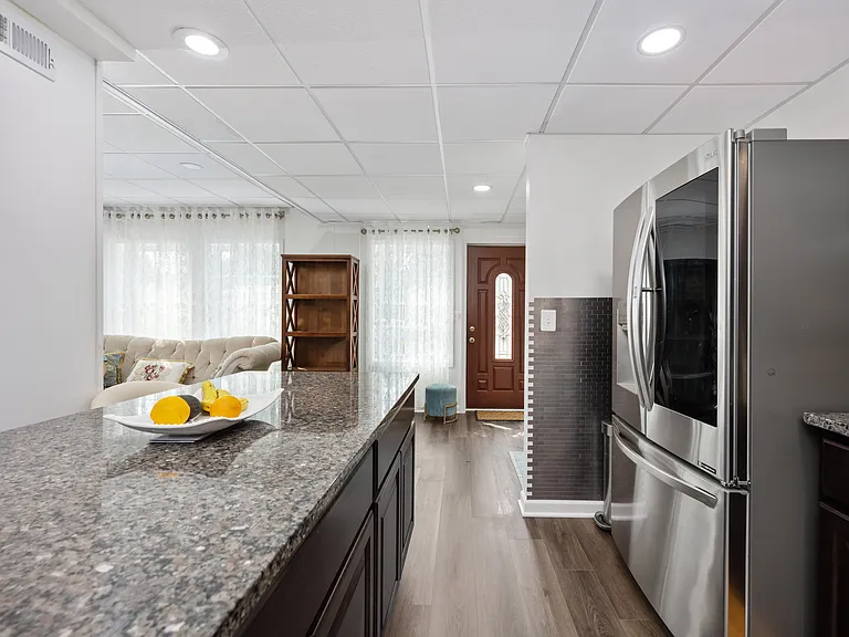 Kitchen and entry