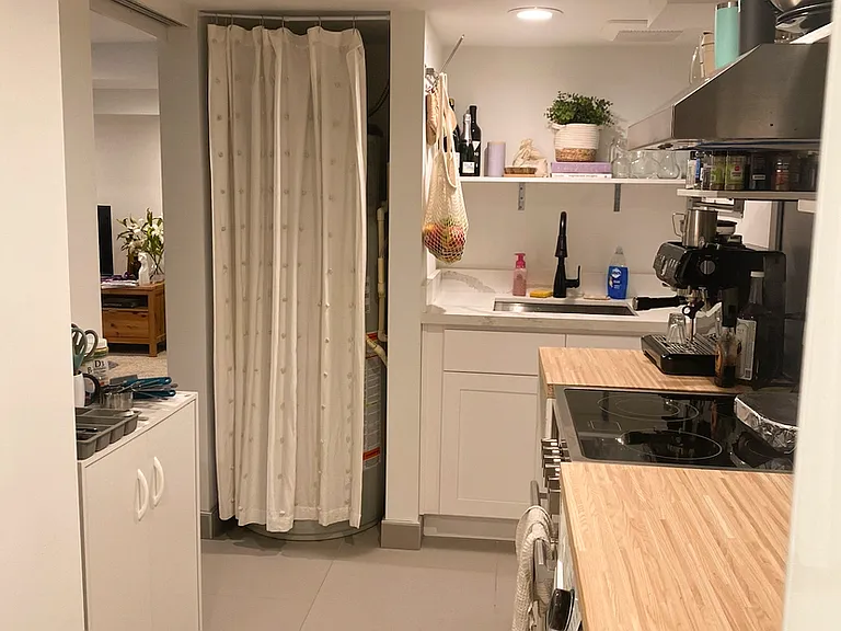 Kitchen, view towards sink