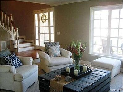 Entry way and living room