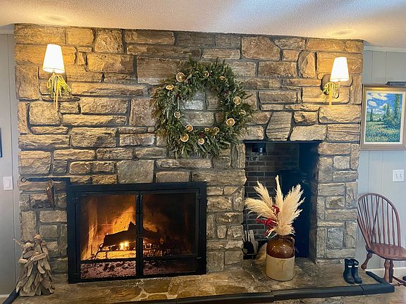 Living room fireplace