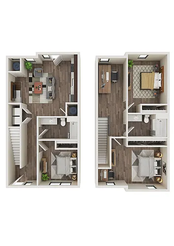 Floor plan The Raven Townhome
