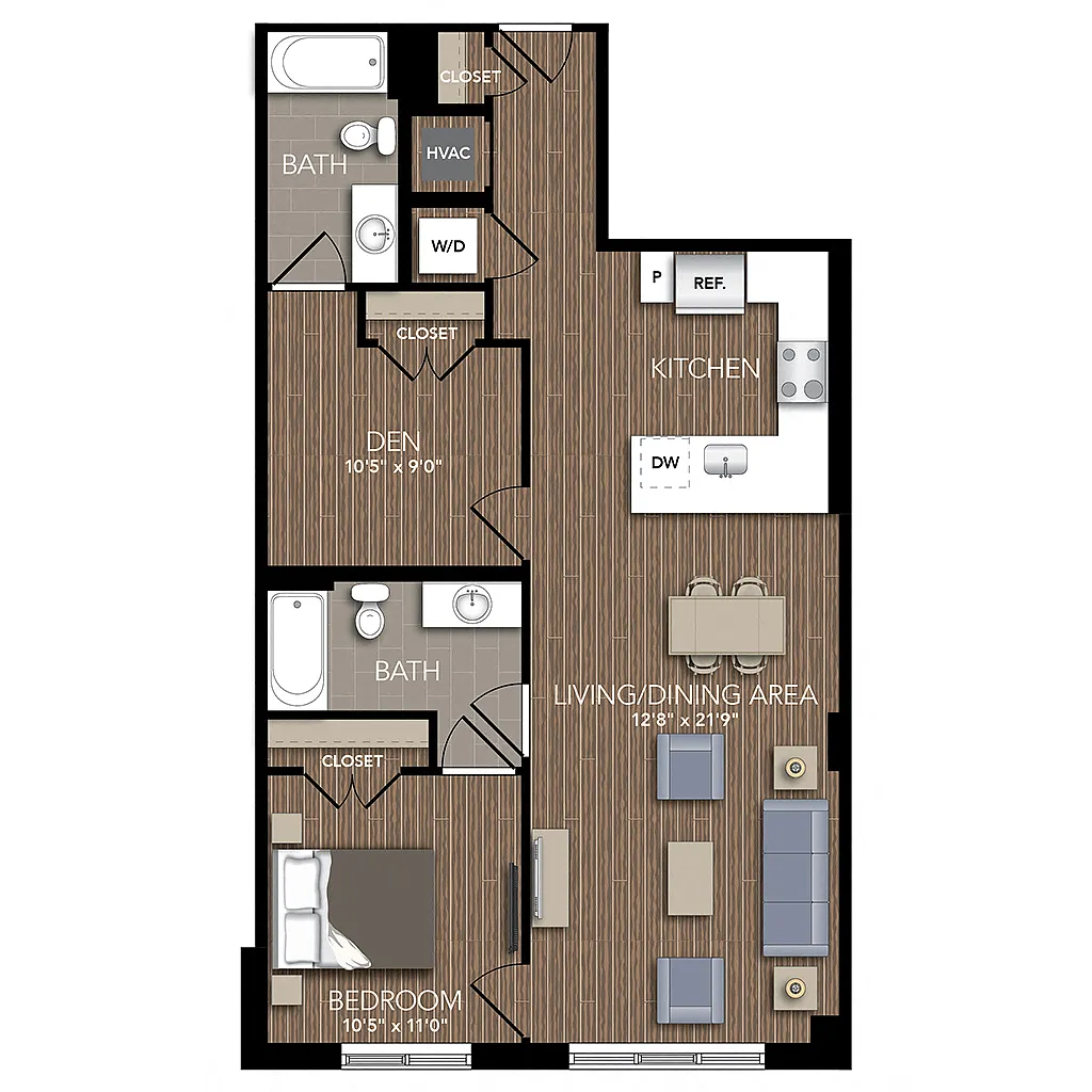 Floor plan A11 Den