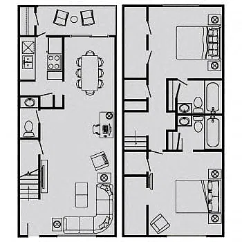Floor plan H (TwnHm)