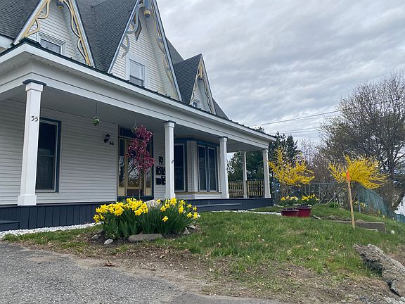 The front lawn welcomes you with a cheerful burst of spring color_sunny daffodils, vibrant yellow forsythia, and a newly planted baby apple tree ______