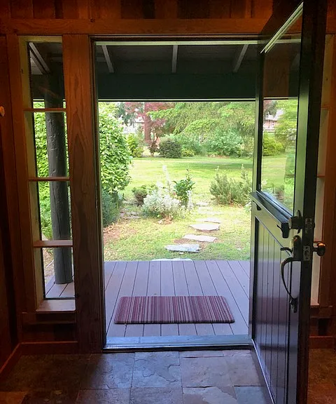 View from front door looking out