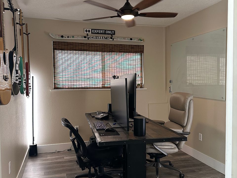 3rd Bedroom, with closet. Can be used as an office.