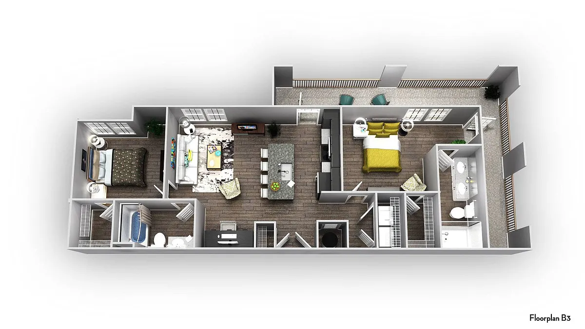 Floor plan B3