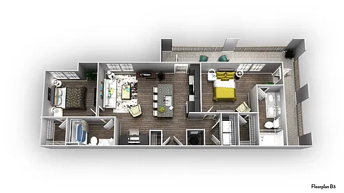 Floor plan B3
