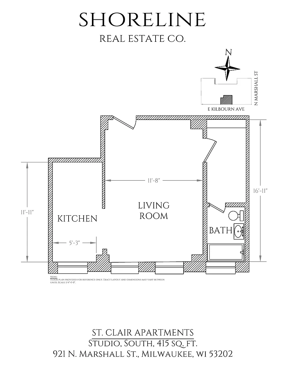 Floor plan Studio