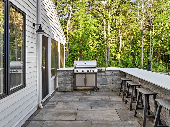 Outdoor bar & grill overlooking the Berkshires