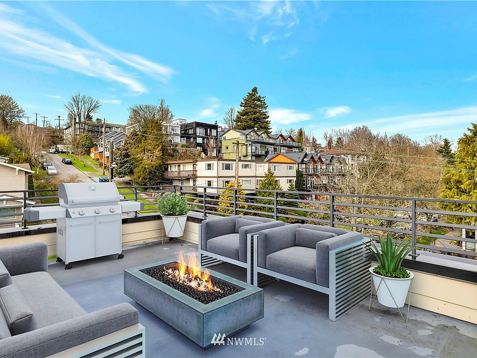 Private rooftop deck with 360 degree views.