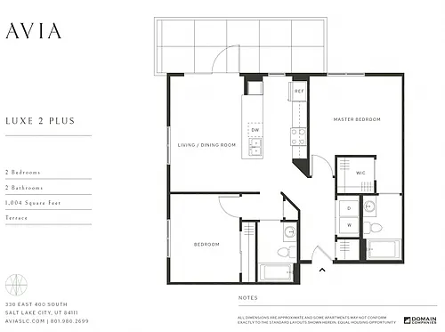 Floor plan Luxe 2 Plus