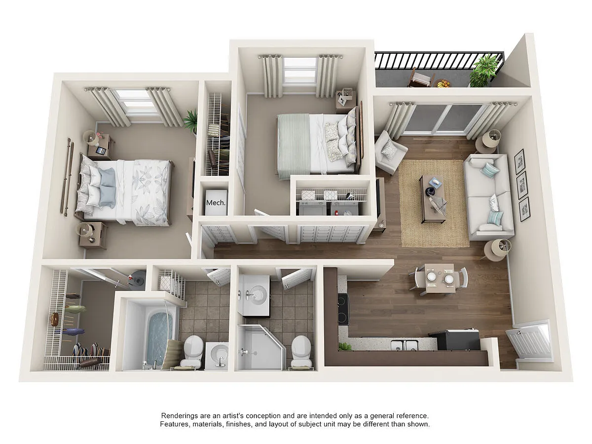 Floor plan Emerald *Newly Renovated