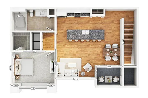 Floor plan 1B1