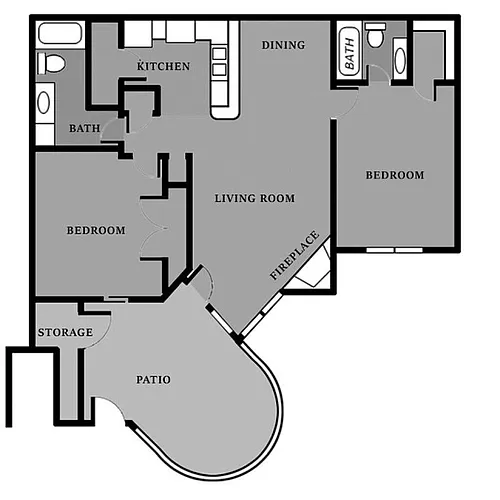 Floor plan B1 - A