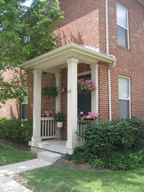 Inviting front porch.