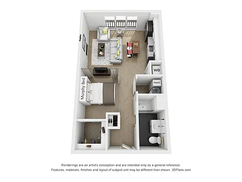 Floor plan C - Studio
