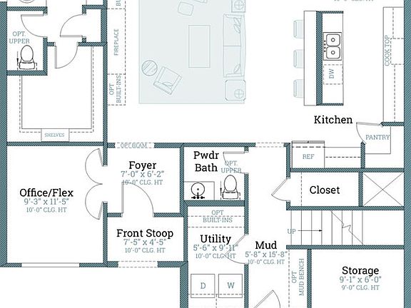 First Floor Std. Fireplace