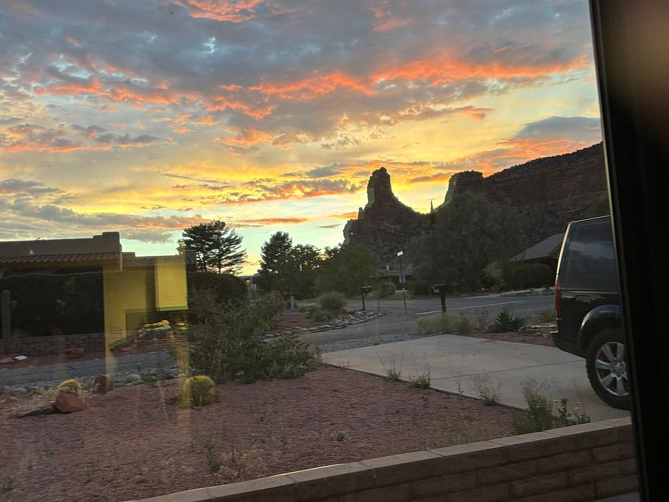 Sunset through new living room window