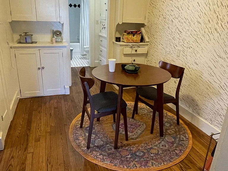 Breakfast room featuring lovely wood floors