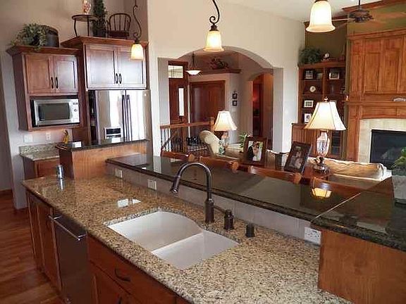 Granite counters and Work Island