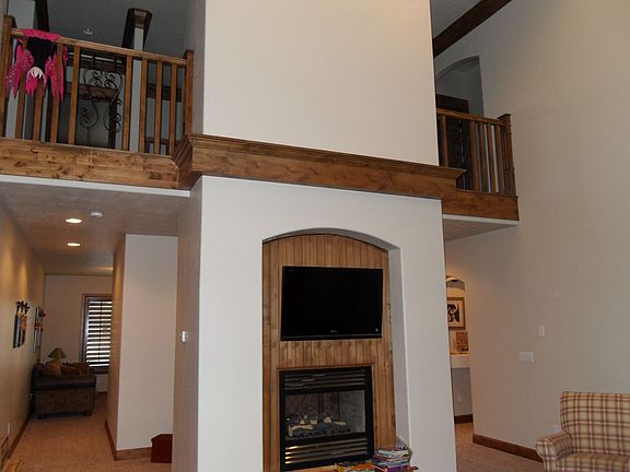 Grand room fireplace