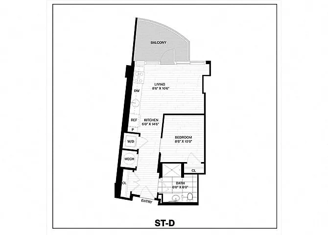 Floor plan Studio-D