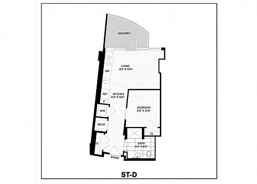 Floor plan Studio-D